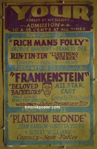 #1452 LOCAL THEATER WC #2 1931 Frankenstein! 