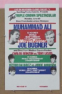 #136 MUHAMMAD ALI/JOE BUGNER WC'75 closed TV 