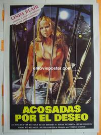 #5205 HELL NIGHT large Argentinean movie poster '81 Linda Blair