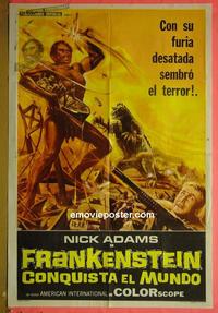 #5330 FRANKENSTEIN CONQUERS THE WORLD Argentinean movie poster