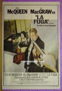 #5342 GETAWAY Argentinean movie poster R80 McQueen