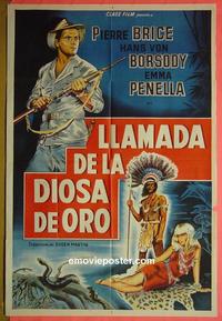 #5346 GOLDEN GODDESS OF RIO BENI Argentinean movie poster