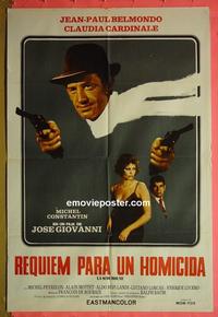 #5363 HIT MAN Argentinean movie poster '72 Belmondo