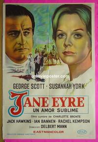 #5377 JANE EYRE Argentinean movie poster '70 Scott