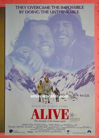 #6424 ALIVE Aust one-sheet movie poster '93 Ethan Hawke, Spano