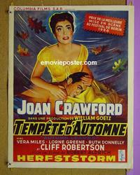 #6471 AUTUMN LEAVES Belgian movie poster '56 Joan Crawford