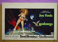 #6473 BARBARELLA Belgian movie poster '68 Jane Fonda, Vadim