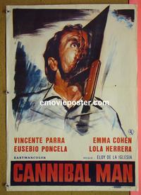 #6476 CANNIBAL MAN Belgian movie poster '71 incredible image