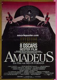 #6262 AMADEUS German movie poster '84 Milos Foreman, Hulce