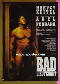 #6265 BAD LIEUTENANT German movie poster '92 Harvey Keitel