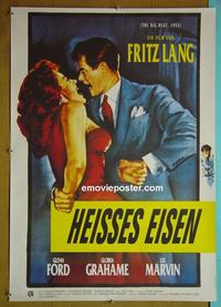 #6267 BIG HEAT German movie poster R80s Glenn Ford, Grahame