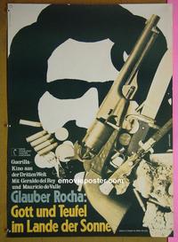 #6271 BLACK GOD WHITE DEVIL German movie poster '64 Del Rey