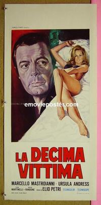 #6556 10th VICTIM Italian locandina movie poster R70s