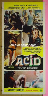 #6559 ACID Italian locandina movie poster '68 LSD