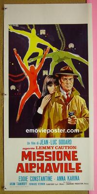 #6562 ALPHAVILLE Italian locandina movie poster '65