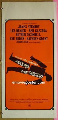 #6564 ANATOMY OF A MURDER Italian locandina movie posterR60s