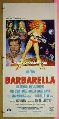 #6565 BARBARELLA Italian locandina movie poster '68