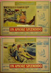 #6641 AFFAIR TO REMEMBER 2 Italian photobusta movie posters '57