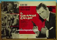 #6649 BIG HEAT Italian photobusta movie poster R62 Glenn Ford