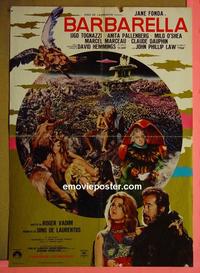 #6541 BARBARELLA Italian photobusta movie poster '68 Fonda