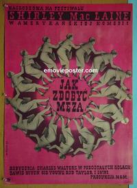 #6186 ASK ANY GIRL Polish movie poster '59 Niven, MacLaine