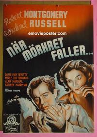 #6380 NIGHT MUST FALL Swedish 23x37 '37 Montgomery