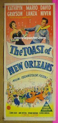 #7931 TOAST OF NEW ORLEANS Australian daybill movie poster '50 Lanza