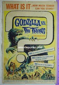 B089 GODZILLA VS MOTHRA 40x60 movie poster '64 Toho