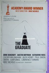 B092 GRADUATE style B 40x60 movie poster '68 Hoffman, Bancroft