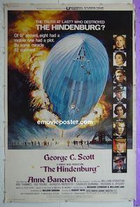 B097 HINDENBURG 40x60 movie poster '75 George C. Scott