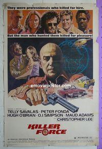 B099 KILLER FORCE 40x60 movie poster '76 Telly Savalas, Fonda