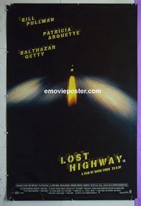 B101 LOST HIGHWAY English advance 40x60 movie poster '97 David Lynch