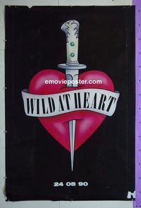 B117 WILD AT HEART English 40x60 movie poster '90 David Lynch, Cage