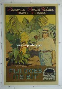 B260 PARAMOUNT BURTON HOLMES TRAVEL PICTURES linen 1sh '18 Fiji Does Its Bit