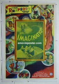 B278 IMAGINATION linen one-sheet movie poster '43 Color Rhapsody