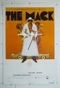 B288 MACK linen one-sheet movie poster '73 classic blaxploitation image!