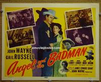 C096 ANGEL & THE BADMAN title lobby card R59 John Wayne