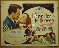 C342 LEAVE HER TO HEAVEN title lobby card '45 Gene Tierney