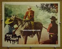 D504 MAN FROM SONORA lobby card '51 Johnny Mack Brown