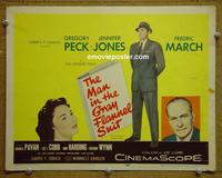 C373 MAN IN THE GRAY FLANNEL SUIT title lobby card '56 Peck