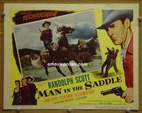 D511 MAN IN THE SADDLE lobby card #5 '51 Randolph Scott