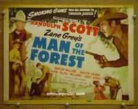 C376 MAN OF THE FOREST title lobby card R50 Zane Grey