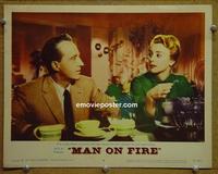 D515 MAN ON FIRE lobby card #8 '57 Bing Crosby