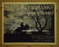 C033 MARK OF ZORRO title lobby card '20 Fairbanks
