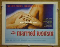 C380 MARRIED WOMAN title lobby card '65 Jean-Luc Godard