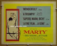 C382 MARTY title lobby card '55 Delbert Mann, Borgnine