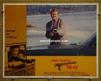 D542 McQ lobby card #4 '74 John Wayne firing gun!