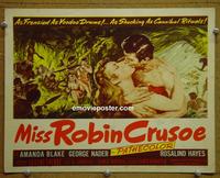 C390 MISS ROBIN CRUSOE title lobby card '53 Blake
