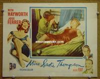 D558 MISS SADIE THOMPSON lobby card '53 3D Hayworth