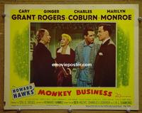 D565 MONKEY BUSINESS lobby card #3 '52 Grant, Ginger Rogers
